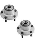 Two Front Wheel Hub Bearing Assemblies Replacement For 2004 2005 Mazda 3 Direct Fit Bolt On Drop In Kit Premium OEM Grade Hubs