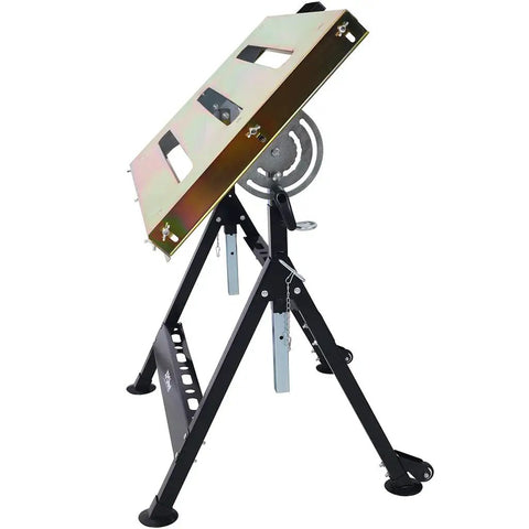 Tough As Nails Welding Table 30 By 20 Inches Industrial Steel Workbench with adjustable tilt and folding design.