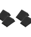 Heavy Duty Rubber Wheel Chocks Set Of 4 For Cars Trailers Trucks And RC Vehicles Grippy Non Slip Tire Stoppers Stabilizer