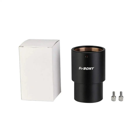 2 Inch Extension Tube For Telescopes SV158 Back Focus Travel 55mm Optical with black anodized aluminum body, shown with thumbscrews