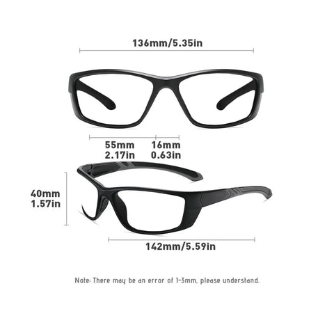 Photochromic Bifocal Reading Glasses For Men And Women, Wraparound Safety Glasses With Readers, Transition Gray Lenses, F27