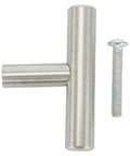 Stainless Steel T Type Drawer Cabinet Wardrobe Door Pull Handle 2 To 14 Inch Silver Bar Hardware For Kitchen Cupboard Bathroom
