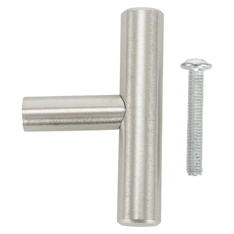 Stainless Steel T Type Drawer Cabinet Wardrobe Door Pull Handle 2 To 14 Inch Silver Bar Hardware For Kitchen Cupboard Bathroom