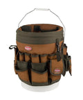 Five Gallon Bucket Canvas Tool Organizer With 56 Pockets 40 Outside 18 Inside Interior Loops For Hammers Drills Pry Bars And Long