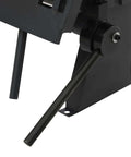 Close-up of Beast 24 Inch Pan And Box Brake Hand Tool base with 0 to 135 degree bending function, showing handle and rugged blue finish.