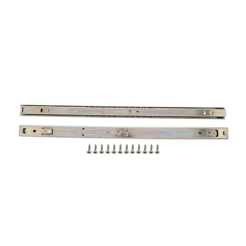 Heavy Duty Side Mounted Ball Bearing Drawer Slides Pair Thickened Cold Rolled Steel Full Extension Cabinet Slide Rails with screws