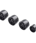 Rubber Engine Cover Grommet Kit Four Piece Direct Fit For 07C103226B And 06J103226A OEM Replacement No Tools Needed Easy Install Long Lasting Rubber Mounts Black Side Stop Buffer Auto Part, four black rubber grommets