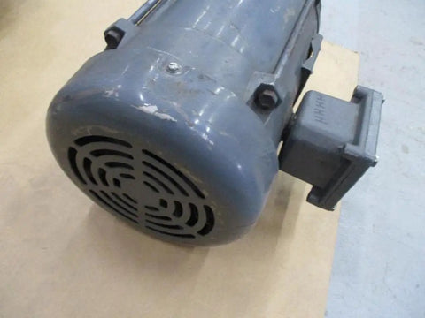 Close-up of M7042T-5 Electric Motor 36N04-1870, showing heavy-duty frame, industrial grade replacement for machinery.