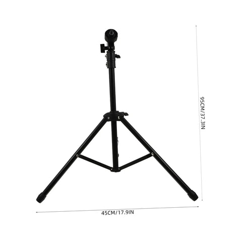 Adjustable Metal Snare Drum Stand For Practice With Secure Holder Rack And Solid Storage Shelf, black steel, 37.3 inches tall.