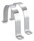 Workhorse Six Pack 3 Inch Thickened 304 Stainless Steel U Clip Pipe Brackets, heavy-duty design for secure mounting.