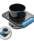 4 Inch To 4 Inch Tool Blast Gate Self Cleaning Power Tool Dust Collection Accessory With Flexible Tool Port Fitting