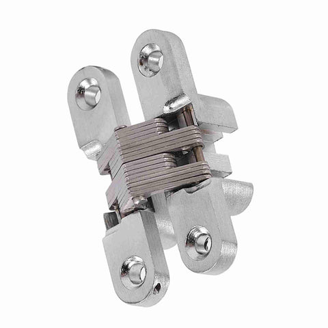 180 Degree Zinc Alloy Hidden Folding Door Cross Hinges For Cabinets And Sliding Doors, 60.4mm, 43.7mm, And 94mm, Rustproof Heavy Duty