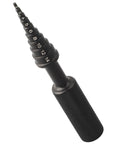 Thinking Process: black aluminum blind hole collet bearing extractor tool, sizes 2mm to 14mm, angled view