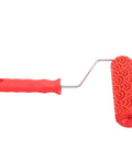 Rubber Texture Paint Roller For Easy Peasy Wall Embossing And Quick Home Reno Makeovers That Deck Out Your Space With Knockout Decorative Finishes And Zero Stress, red rubber, flexible design.