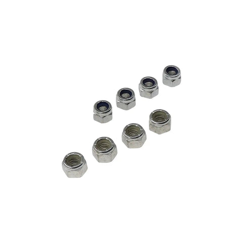 Heavy Duty Golf Cart Grab Handles Pair Fit Club Car Ezgo And Yamaha Lifted Carts Featuring Tight Round Grips Plus All The Bolts Needed For A No Fuss Setup That Makes Boarding Your Ride A Breeze: set of eight metal nuts for secure installation.