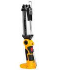 Rechargeable 2000 Lumen Work Light With 3 Modes and USB A Charging Port showing vertical view with hook
