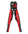 Dope 3 In 1 Adjustable Wire Stripper Cutter Tool Yellow Electric Cable Stripping Pliers for Electrical Work with red handles.