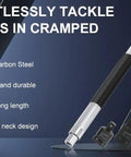Knuckle Buster Saver Heavy Duty 1/2 Inch Offset Extension Socket Adapter For Electric Pneumatic Hand Impact Wrenches Hits Deep Cavities Turns Like Butter Perfectly with high carbon steel construction.