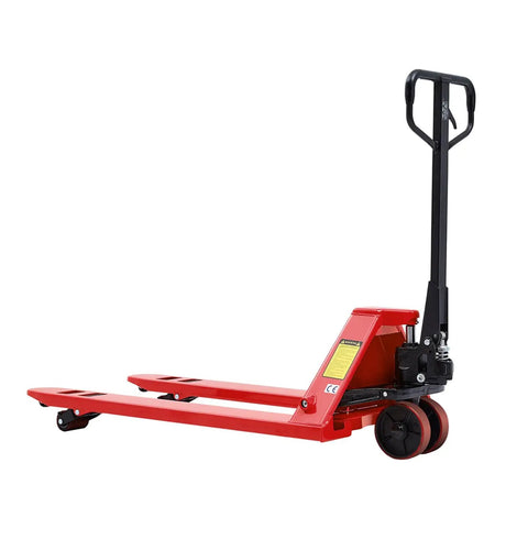 Built Like A Tank Heavy Duty Hydraulic Manual Pallet Truck With Super Extended Forks For Tight Warehouse Hauls And Daily Freight Hustles On Any Shop Floor