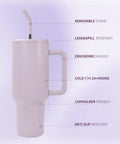 40 Oz Sublimation Tumbler With Detachable Handle 4 Pack Stainless Steel Insulated Water Bottle Travel Cup Matte Purple