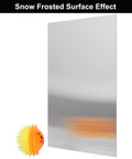 Front view of 8x12 in 430 stainless steel sheet, brushed finish, 1/16 in thick