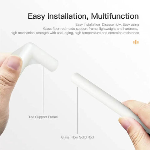 Hands holding components of Ender Series 3D Printer Enclosure Fireproof and Dustproof for quick install, easy setup.