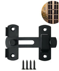 Heavy Duty Black Stainless Steel Flip Lock Latch And Safety Door Bolt With Rust Proof Finish For Mobile Barn Gates indoor latch with screws