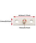 4PCS 8mm Sliding Door Locator Single Axis Anti Sway Guides With Roller Lower Guide Block Alloy Construction measurements
