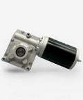 Universal 12V Electric Tarp System Motor For Dump Trucks, 600W, 50 To 1 Gear Ratio, Slim Gearbox, 40 Amp, Chrome Cover