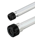 Heavy Duty ER Extension Rod For SL25 And ER25 Tool Holders showing precision ground steel with black nut design for CNC milling.
