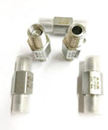 Heavy Duty BSPT Equal Male Check Valve Set For Water Gas Oil, 1/4 Inch 3/8 Inch 1/2 Inch Threads, 304 Stainless Steel Inline Valve, Non-Return, High Flow, Durable Fit, set of three valves