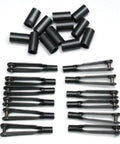 2-56 Spring Steel Kwik Links For Control Linkage Hookups, Durable Kwik Link Connectors For Threaded Rods And DIY Projects, High-Strength Quick Connectors For RC Models And Mechanical Assemblies, black spring steel link guards and connectors