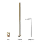 Solid M6 Hex Socket Head Screws And Barrel Nuts Set Bronze Finish For Furniture Chairs Cots And Baby Beds With Wrench