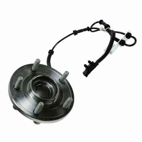 Two Piece Wheel Hub And Bearing Set Assembly For Front Left And Front Right On Dodge Grand Caravan 2008-2019 showing metal hub.