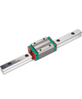Knockout Quality HGR30 Linear Rail Guide Kit For Cnc Router And Mill Machine Tools with smooth steel slide and green, red blocks.