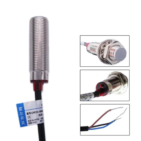 10mm Hall Effect Proximity Sensor Inductive Switch NPN Normally Open With Magnet Plug and Play 5 to 30V