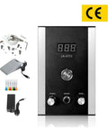 Front view of Air-Free Pneumatic Engraving Machine For Jewelry With Compact Space-Saving Design And Built-In Air Compressor