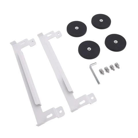 Versatile Mini Satellite Car Mount Kit With Magnetic Base, includes brackets, accessories, wrench, and screws, lightweight metal build
