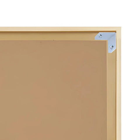 Rock Solid L Shaped Corner Brace Brackets 30 Pack 35x13mm, steel bracket supporting a picture frame corner.