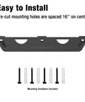 Two Bay Angle Grinder Holder Rack With Cord Hanger And Wall Mount Bracket For Grinders Cutters And Polishers with mounting hardware