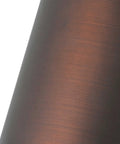 Close-up of urban bronze finish on Dope Three-Light Track Ceiling Light And Wall Sconce Kit With Roundback Track Heads