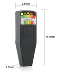 EMF Meter For Ghost Hunting With Instant EMF Response, Easy Push On Push Off, LED display, dimensions shown