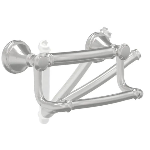 Traditional Toilet Paper Holder With Assist Bar For Seniors ADA Compliant Stainless Steel Grab Bar Heavy Duty 300 Lb Capacity