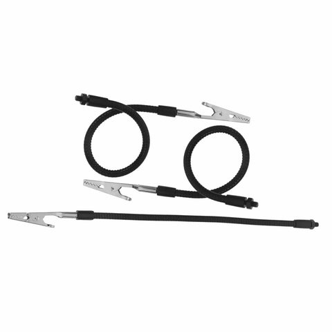 Flexible arm clamps from Six Piece Pro Grade Welding And Soldering Tool Flexible Arm Clamps With Built In Magnifying Lamp Base.