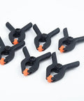 Rock Strong Spring Clamps For DIY Pros Hard Plastic Woodworking Tools 2 Inch Grip Set To Hold Projects Tight Like A Pro, 6-pack