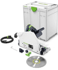 Plunge Cut Track Saw TS 75 EQ F Plus US with accessories and box for clean straight splinter free cuts when used with guide rails