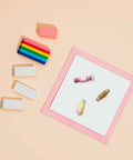 Paper Beads Cutting Dies For Card Making And Scrapbooking Template Kit displayed with colorful beads and tools