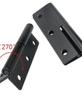 Beefy 2.5 Inch Black Lift Off Hinge Set For Left Handed Doors Mini 304 Stainless Steel With Screws Detachable Slip Joint Small Flag Rising Butt Hinges Hardware For Cabinets And Doors Heavy Duty Rust Resistant, 270° open