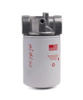 Heavy Duty Spin On Filter Assembly With 10 Micron Filtration 100 PSI Max 20 GPM Flow Rate Three Quarter Inch NPTF Port 15 PSI Bypass
