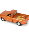 Chevy 1967 CK Pickup Truck Copper Orange Metallic Stacey David's Copperhead One Sixty Four Scale Diecast Model Car with open bed